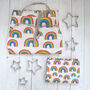 Personalised Rainbow Linen Apron, thumbnail 3 of 10