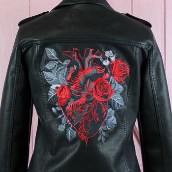 Gothic Anatomical Heart Bridal Jacket, 5 of 10
