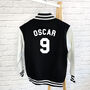 Personalised Kids Varsity Jacket With Name And Age, thumbnail 1 of 6