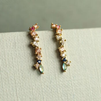 Rainbow Jewel Earrings, 3 of 5