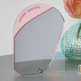 Personalised Iridescent Arch Side Table Mirror Stand, thumbnail 3 of 6