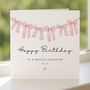 Personalised Pink Bow Birthday Card For Daughter, thumbnail 5 of 7