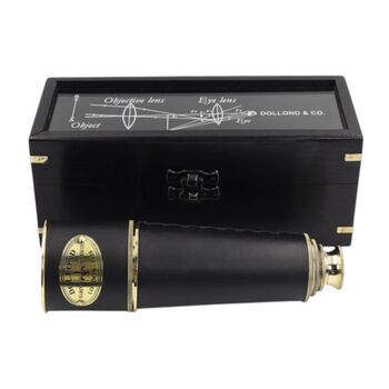 17 Inch Aurum Black Telescope With Wooden Case, 3 of 9