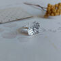 Sterling Silver Hydrangea Flower Ring, thumbnail 4 of 9