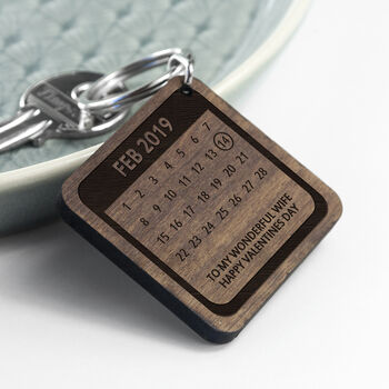 Personalised A Day To Remember Square Keyring, 3 of 8