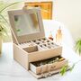Personalised Saffiano Star Sign Jewellery Box, thumbnail 8 of 11