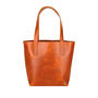 Personalised Buffalo Leather Open Tote In Tan, thumbnail 2 of 9