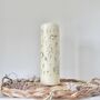 Hand Painted Rose Stem Pillar Candle, thumbnail 1 of 4