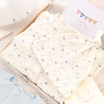 New Baby Cardigan, Babygrow And Hat Gift Set, 2 of 12