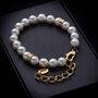 Men's Adjustable Pearl Bracelet 'Gold', thumbnail 1 of 6