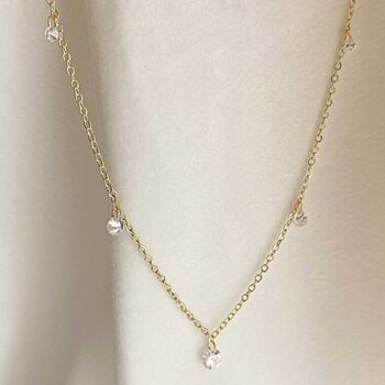 Diamond Waterfall Droplet Necklace, 2 of 6