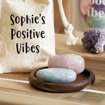 Healing Stones In A Personalised Bag, 4 of 4