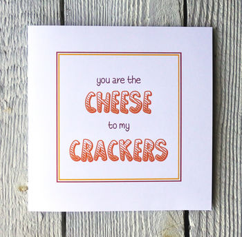 Personalised Cheese And Crackers Greetings Card, 2 of 2