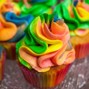Rainbow Cupcake Baking Kit Make Your Own Kit, 3 of 4