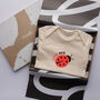 Organic Cotton Love Bug Baby Grow, thumbnail 5 of 5