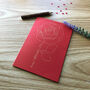 Personalised Red Rose Gold Foil Birthday Card, thumbnail 3 of 8