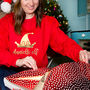 Personalised Elf Christmas Jumper Sweatshirt, thumbnail 2 of 7