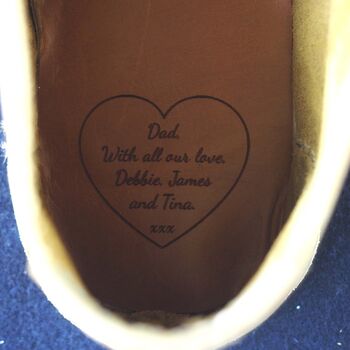 Personalised Men's Leather Boots, 5 of 6