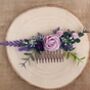 Lavender And Purple Flower Hair Comb, thumbnail 1 of 2