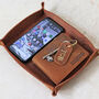 Personalised Large Leather Tray, thumbnail 1 of 8