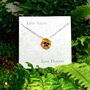 Pansy Yellow Flower Pendant Necklace, thumbnail 2 of 5