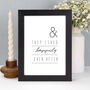 Happily Ever After Wedding Gift Print, thumbnail 1 of 7