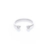 Duo Swarovski Crystal Ring Adjustable, thumbnail 4 of 6