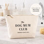 Dog Mum Gift 100% Cotton Premium Personalised Makeup Travel Bag Birthday Gift Idea, thumbnail 1 of 8