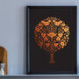 Personalised Family Tree Foil Print, thumbnail 1 of 5