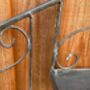 Grey Metal Wall Mounted Planter Stand Vintage Style, thumbnail 6 of 11