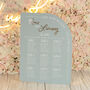 Modern Arch Acrylic Wedding Table Plan, thumbnail 11 of 12