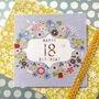 Floral 18th Birthday Card, thumbnail 4 of 5