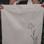 Personalised Tote Bag With Minimalist Floral Design, thumbnail 3 of 3