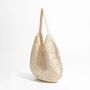 Monaco Cream Flower Bouquet Straw Hobo Beach Bag, thumbnail 1 of 3