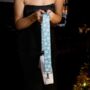 Blue Snowflake Bag Strap | Extra Long Crossbody Replacement Bag Strap, thumbnail 1 of 3