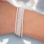 Sterling Silver Beaded Stacking Bracelets, thumbnail 2 of 9