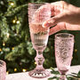 Set Of Four Armas Rose Champagne Flutes, thumbnail 3 of 5