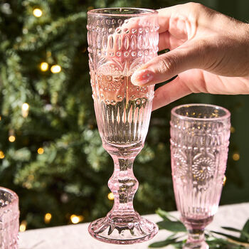 Set Of Four Armas Rose Champagne Flutes, 3 of 5
