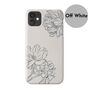 Line Art Peonies Phone Case, More Colours, thumbnail 2 of 3