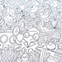 Mermaid Colour In Poster Giant Children's Activity, thumbnail 2 of 6