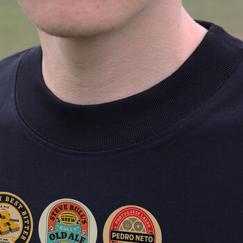 Wolves Football Beer Mats Oversized T Shirt, 7 of 10
