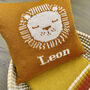 Personalised Knitted Lion Cushion, thumbnail 1 of 6