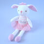 Personalised Knitted Pink Bunny Soft Toy, thumbnail 4 of 4