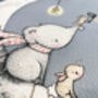 Personalised Catching Stars On The Moon Childrens Print, thumbnail 4 of 8