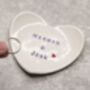Personalised Wedding Gift Ring Dish Letterbox Friendly, thumbnail 4 of 7