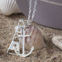 Lighthouse And Anchor Charm Necklace, thumbnail 3 of 7