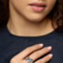 Silver Ring With Blue Topaz, Pearl And Lapis Lazuli, thumbnail 2 of 7