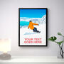 Personalised Snowboarding Graphic Art Print, thumbnail 2 of 6