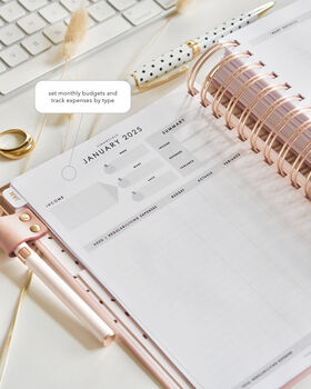 2025 Weekly Life Planner | Rose, 7 of 12