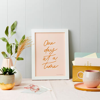 Personalised One Day At A Time Art Print, 5 of 5